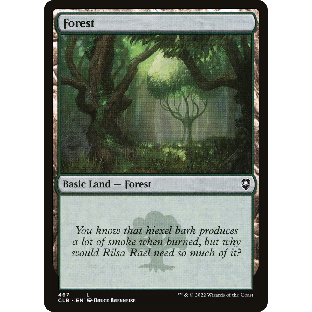 Forest (CLB-467) - Commander Legends: Battle for Baldur's Gate Foil