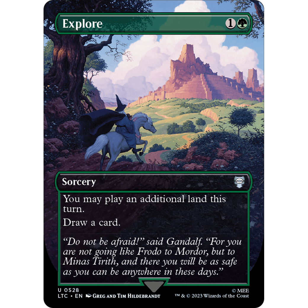 Explore (LTC-528) - Tales of Middle-earth Commander (Borderless) Foil