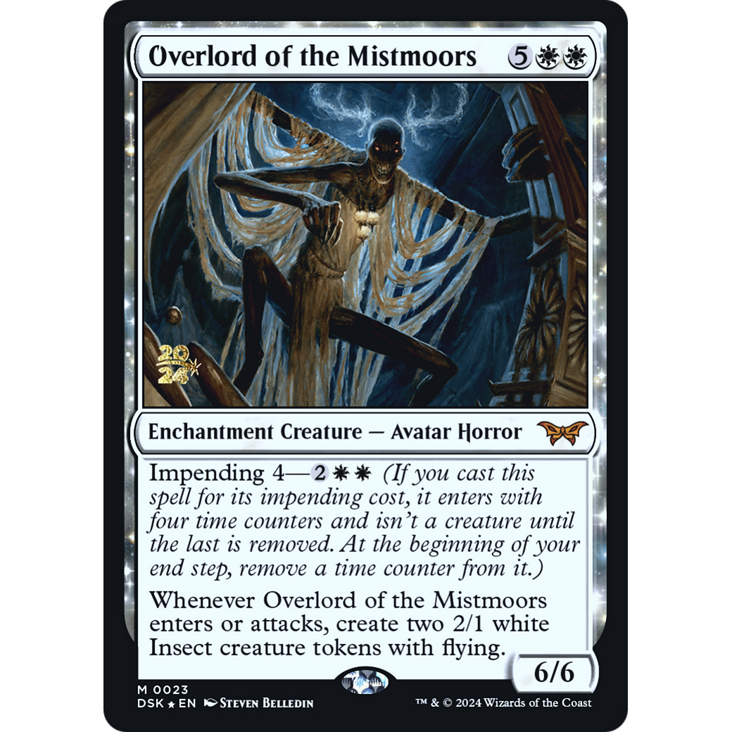 Overlord of the Mistmoors (PRE-23S) - Duskmourn: House of Horror Promos: (enchantment) Foil