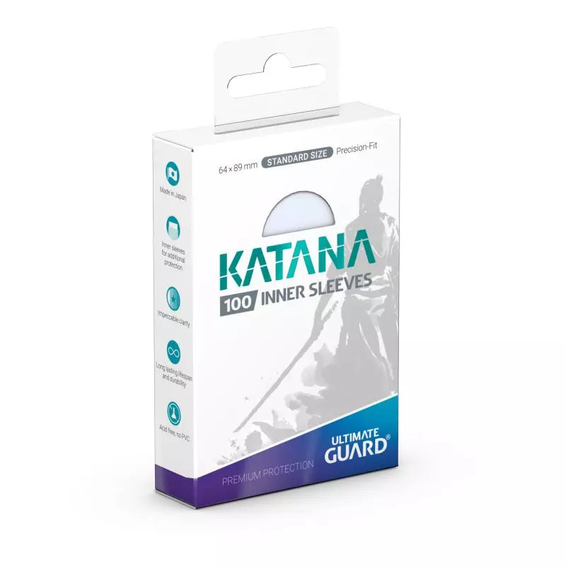 Katana: Standard 100ct Inner Sleeves - Transparent