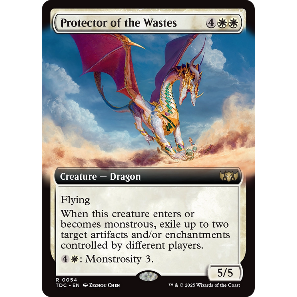 Protector of the Wastes (TDC-054) - Commander: Tarkir: Dragonstorm: (Extended Art)