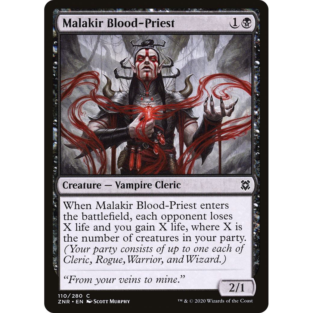 Malakir Blood-Priest (ZNR-110) - Zendikar Rising
