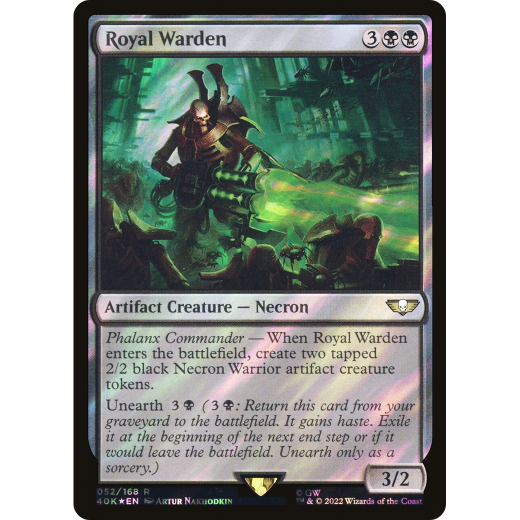 Royal Warden (40K-052) - Warhammer 40,000 Commander Foil