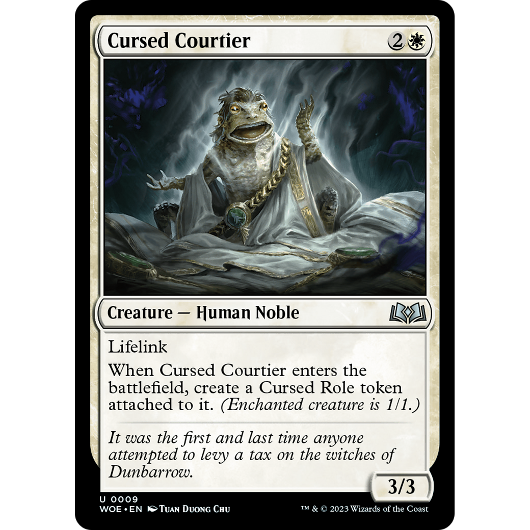 Cursed Courtier (WOE-009) - Wilds of Eldraine Foil