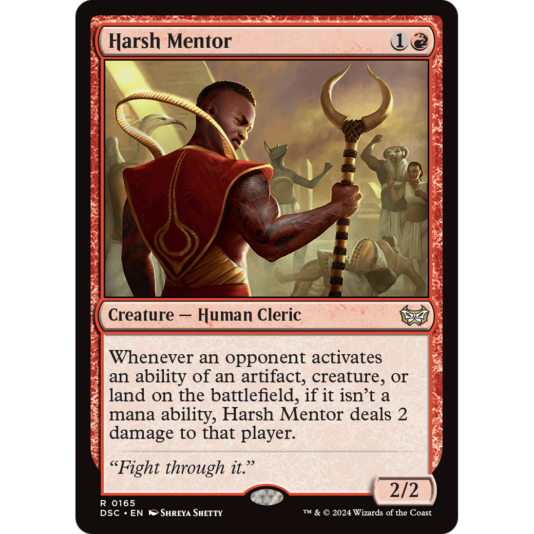 Harsh Mentor (DSC-165) - Duskmourn: House of Horror Commander