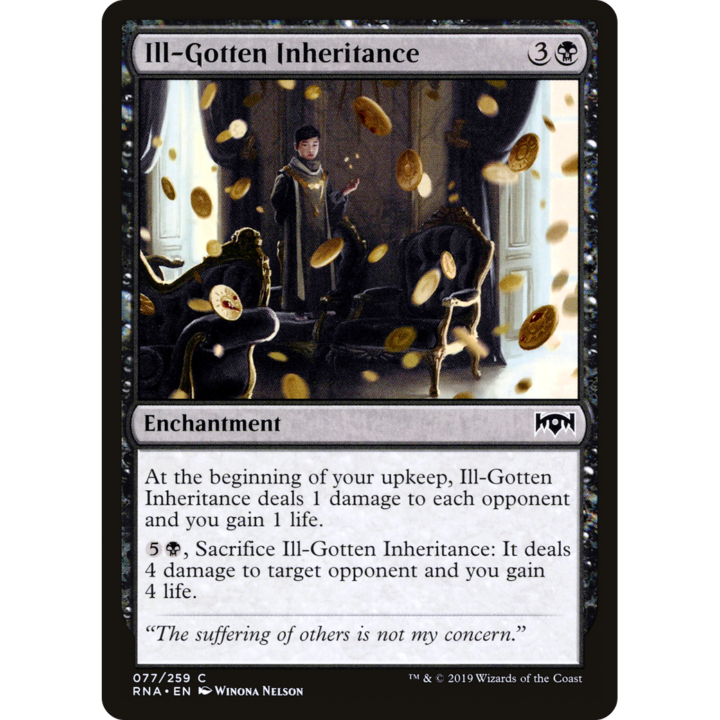 Ill-Gotten Inheritance (RNA-077) - Ravnica Allegiance Foil
