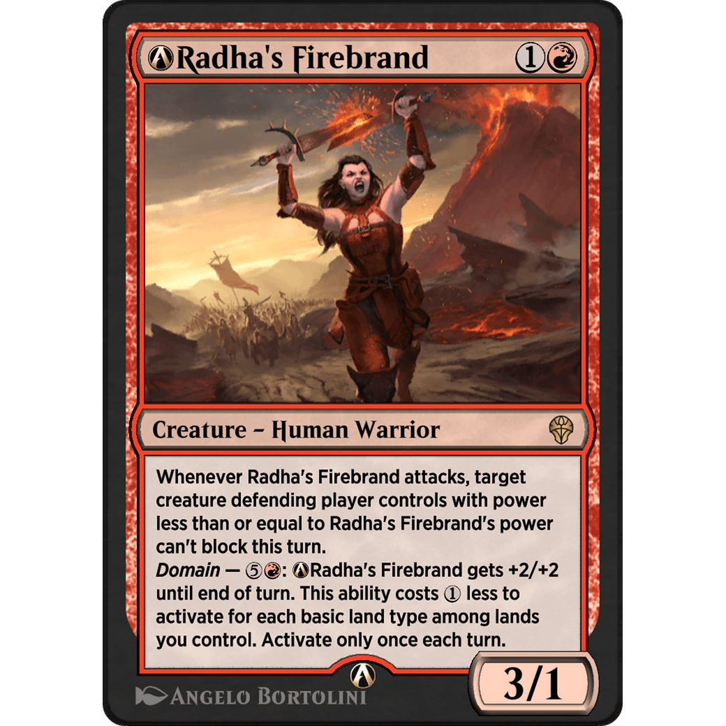 A-Radha's Firebrand (DMU-A-141) - Dominaria United