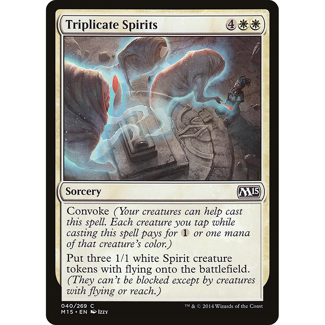 Triplicate Spirits (M15-040) - Magic 2015 Foil