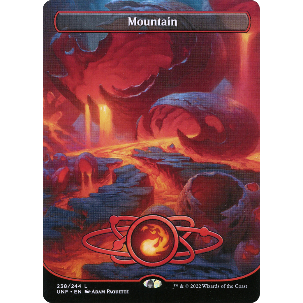 Mountain (238) (Borderless) (UNF-238) - Unfinity (Borderless) Foil