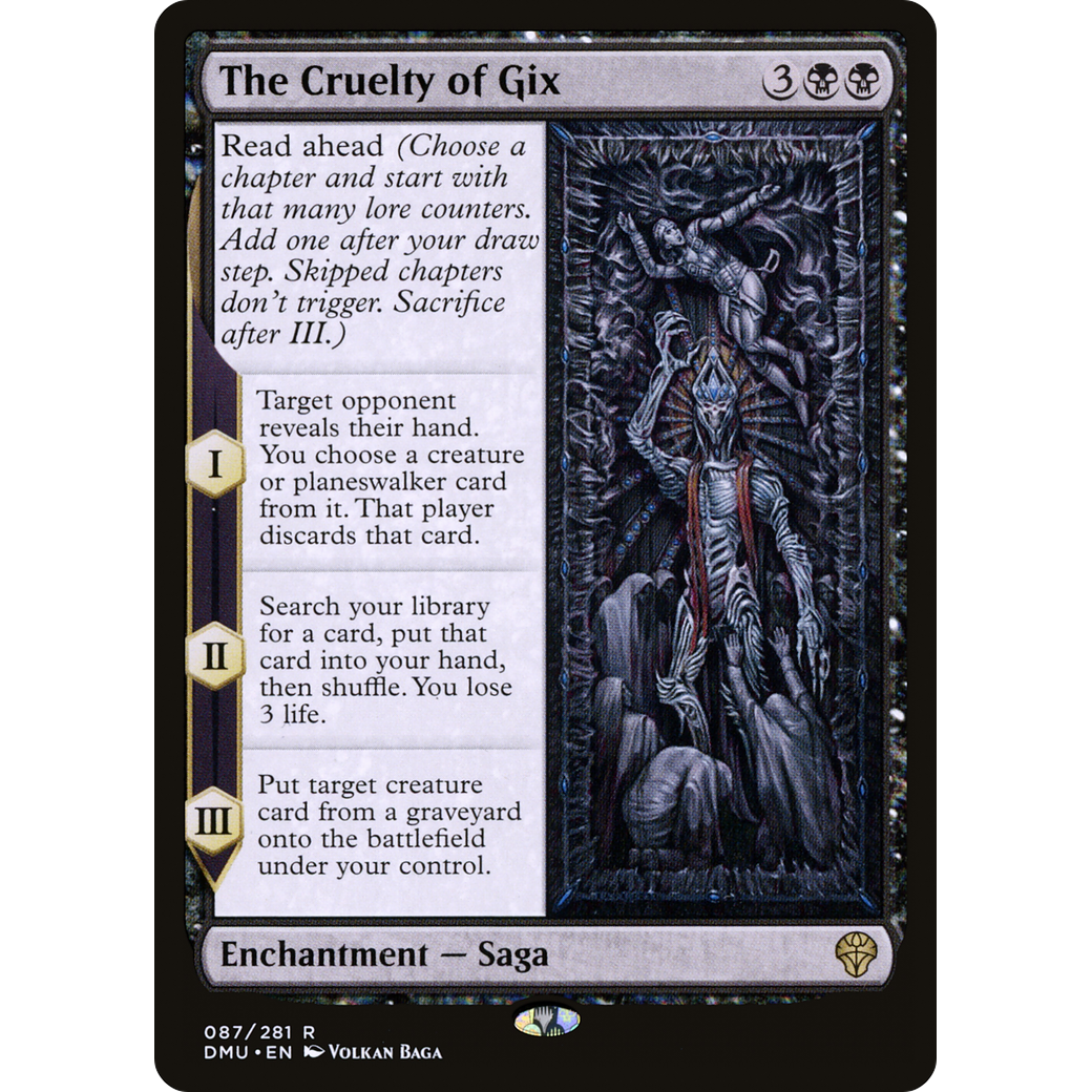 The Cruelty of Gix (DMU-087) - Dominaria United Foil