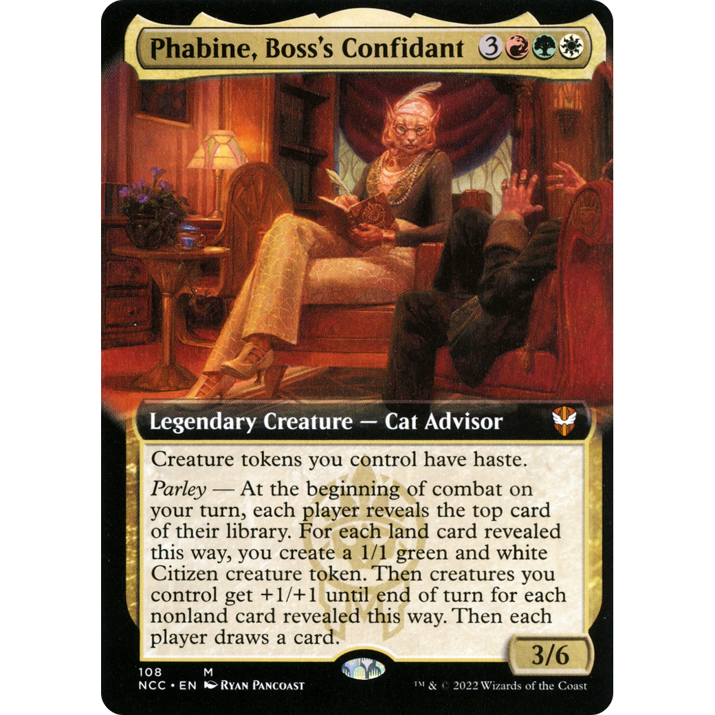 Phabine, Boss's Confidant (Extended Art) (NCC-108) - New Capenna Commander: (Extended Art)