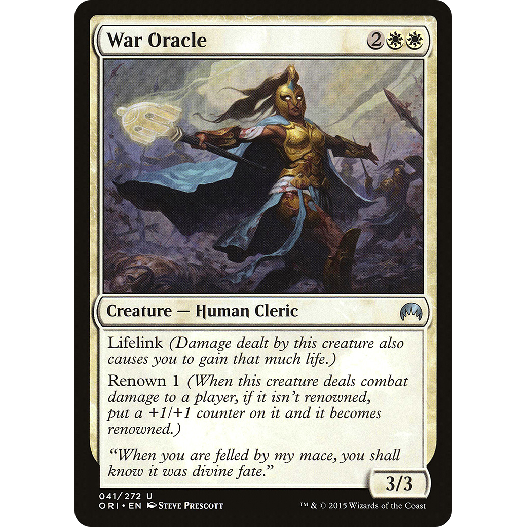 War Oracle (ORI-041) - Magic Origins Foil