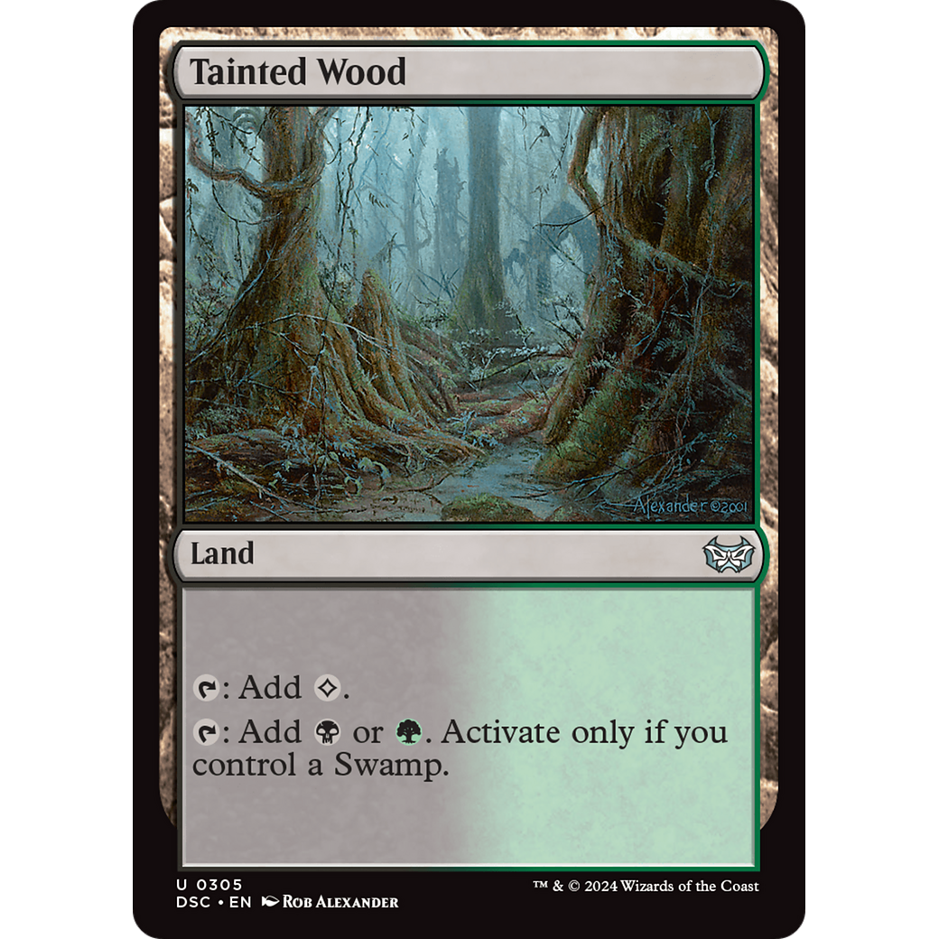 Tainted Wood (DSC-305) - Duskmourn: House of Horror Commander