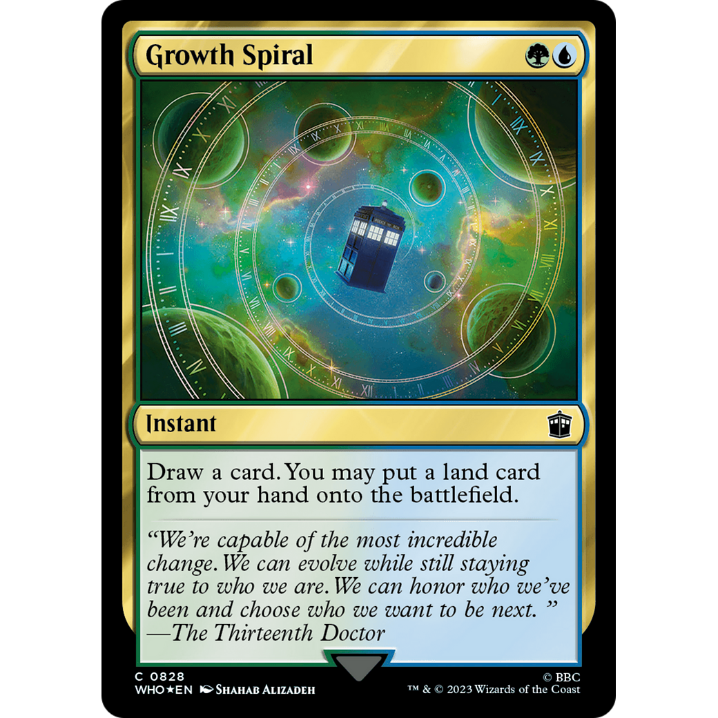 Growth Spiral (Surge Foil) (WHO-828) - Doctor Who Foil