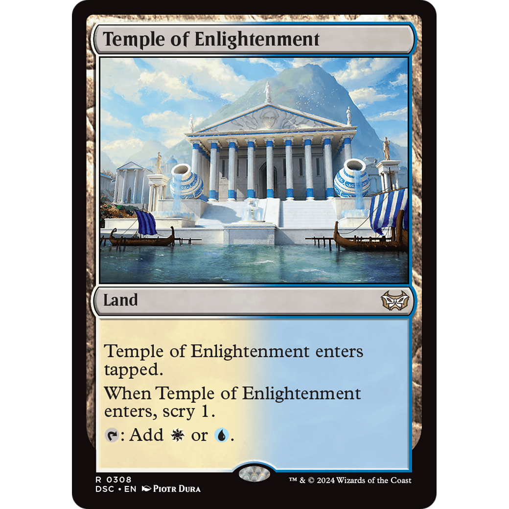 Temple of Enlightenment (DSC-308) - Duskmourn: House of Horror Commander