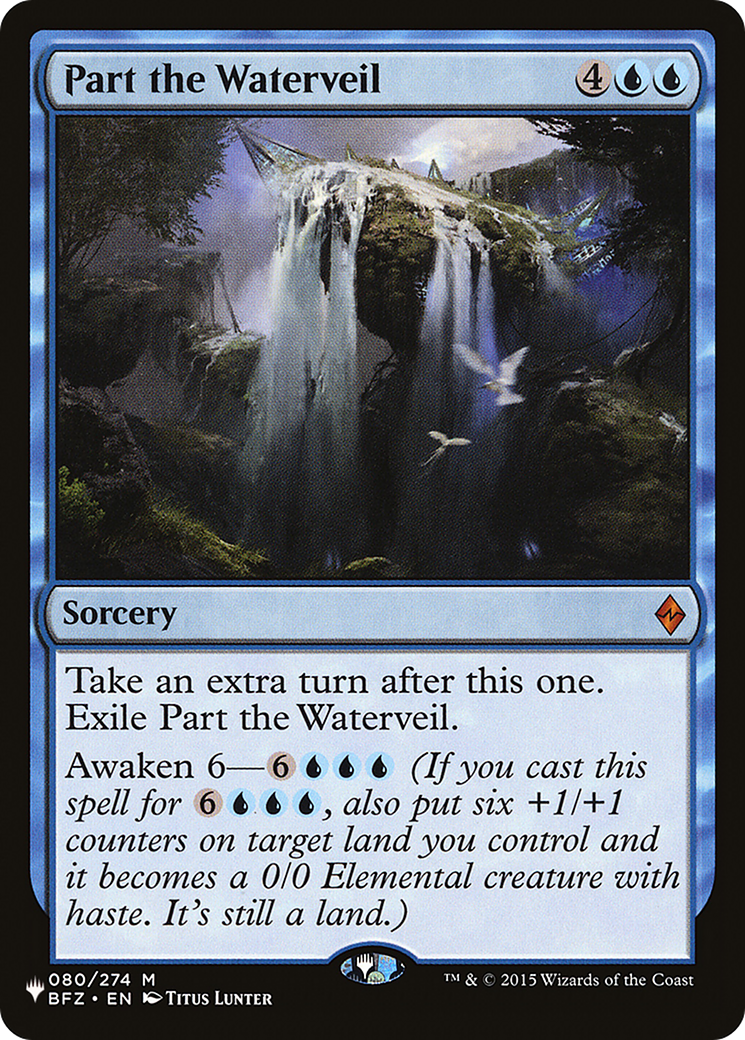 Part the Waterveil (LIST-080/274) - The List