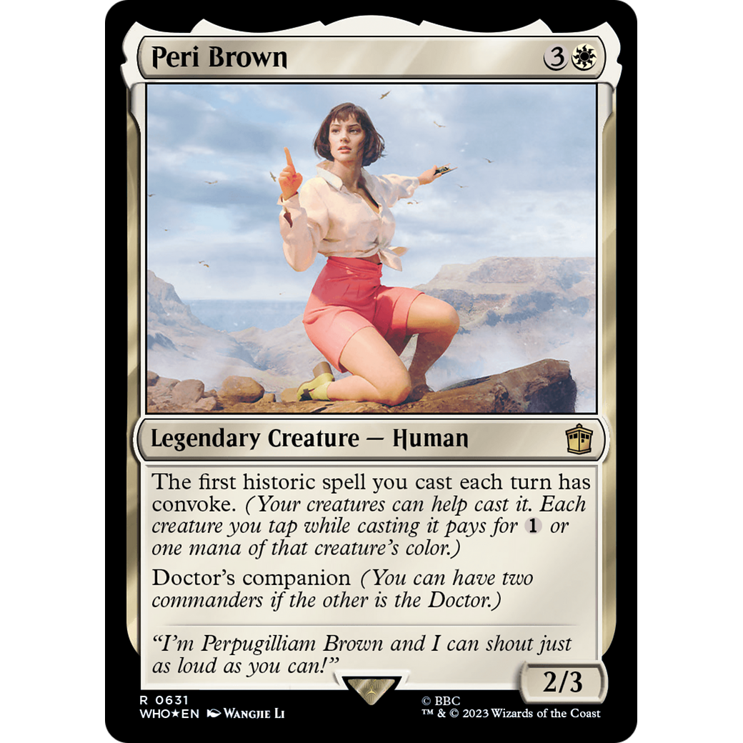 Peri Brown (Surge Foil) (WHO-631) - Doctor Who Foil