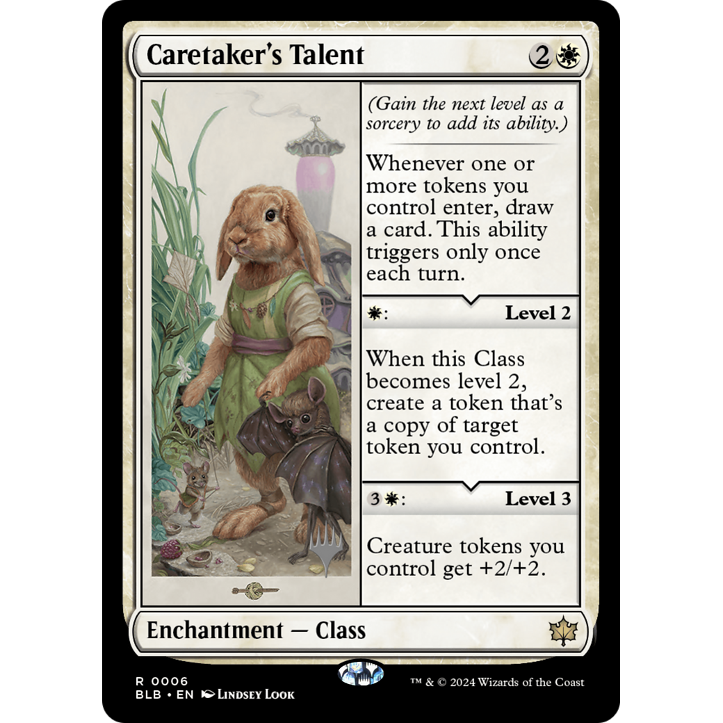 Caretaker's Talent (PPBLB-06P) - Bloomburrow Promos