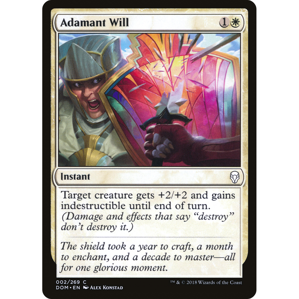 Adamant Will (DOM-002) - Dominaria Foil