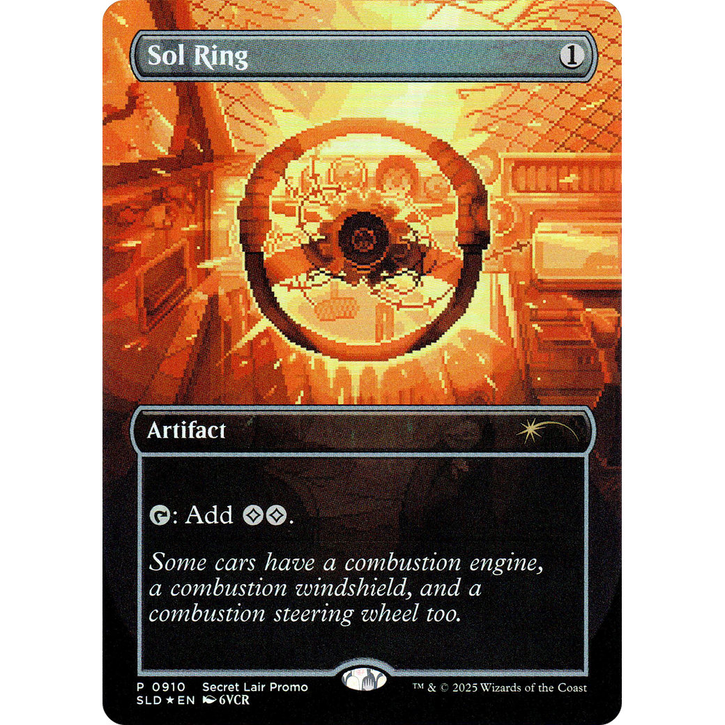 Sol Ring (0910) (Rainbow Foil) (SLD-910) - Secret Lair Drop (Borderless) Foil