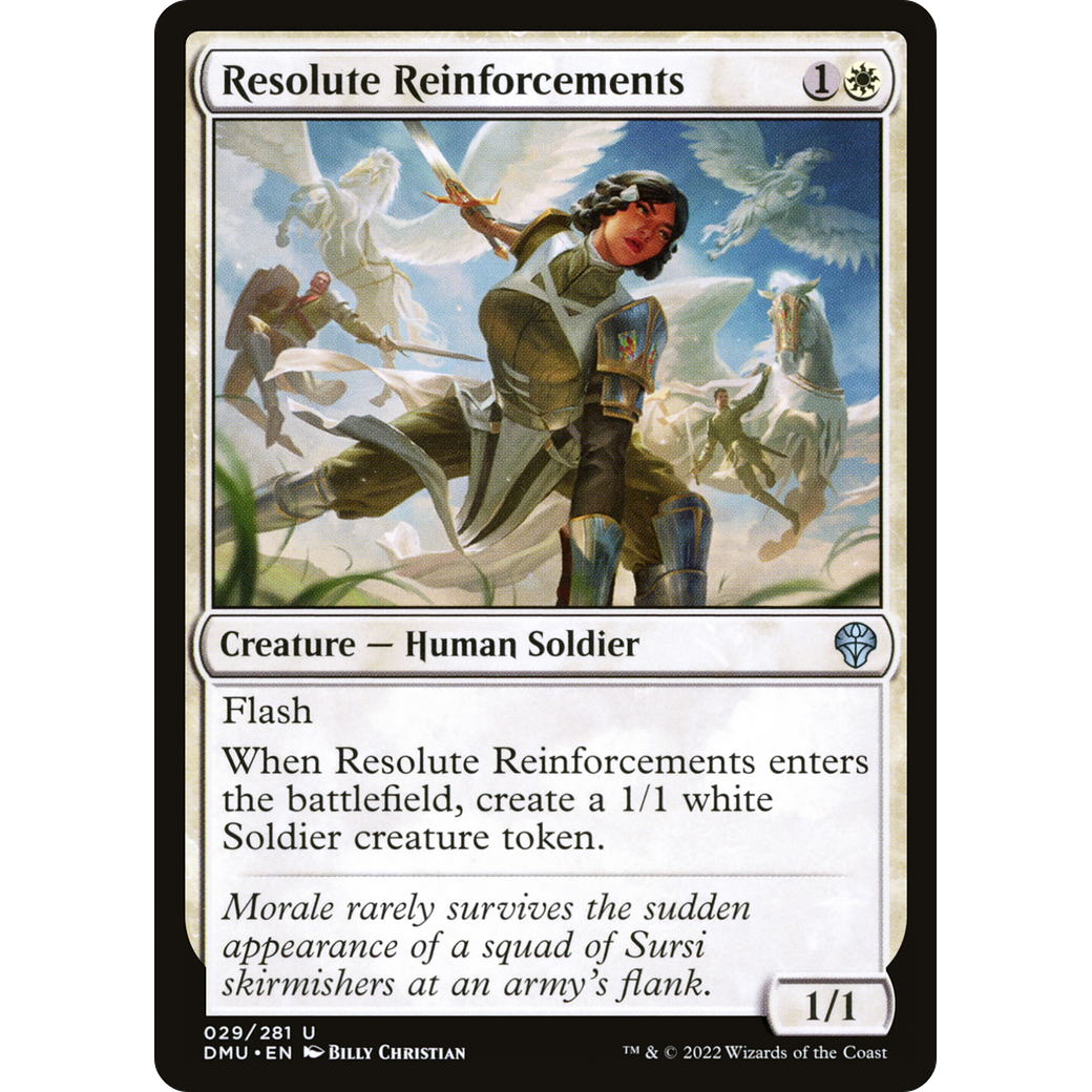 Resolute Reinforcements (DMU-029) - Dominaria United Foil
