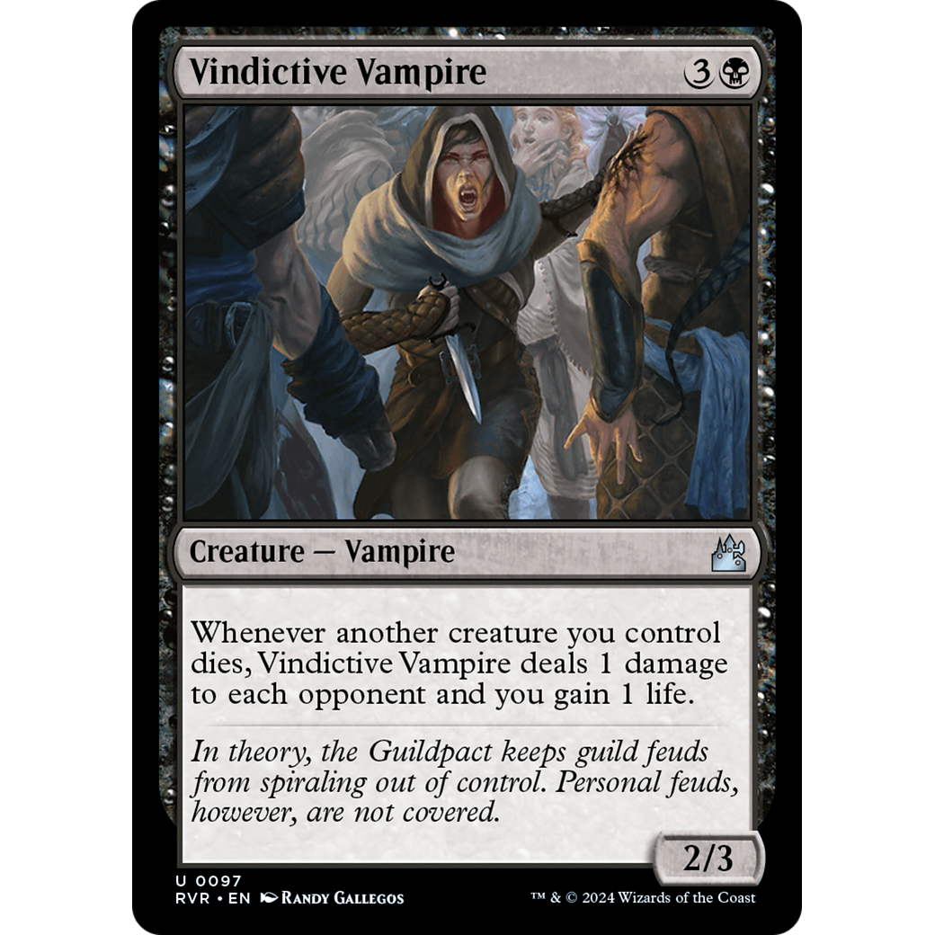 Vindictive Vampire (RVR-097) - Ravnica Remastered Foil