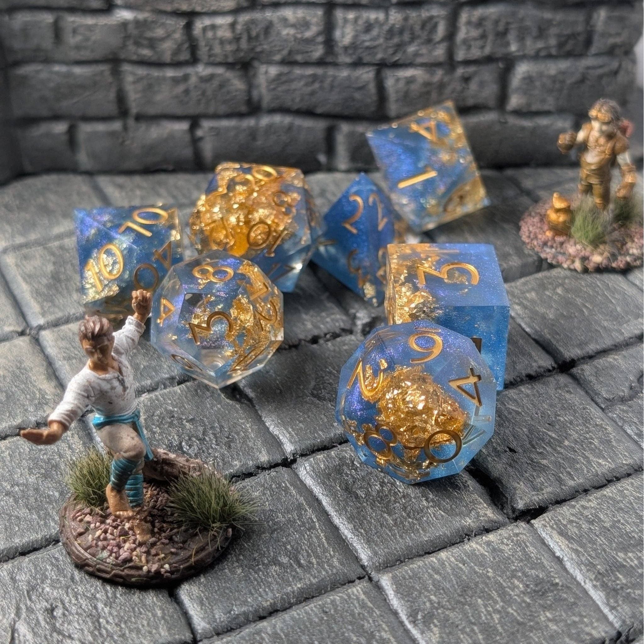 Deepsea Oracle - 7 Piece Luxury D&D Dice Set