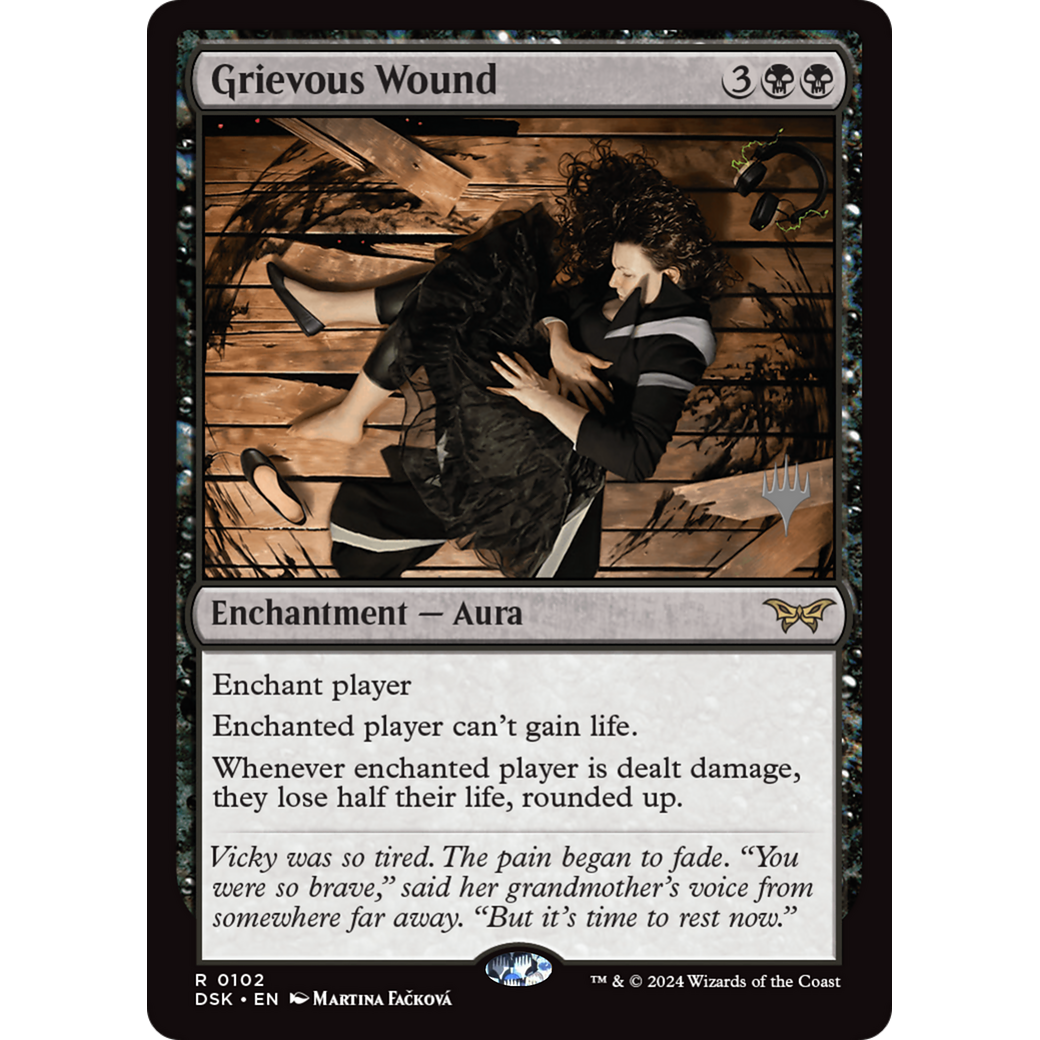 Grievous Wound (PPDSK-102P) - Duskmourn: House of Horror Promos