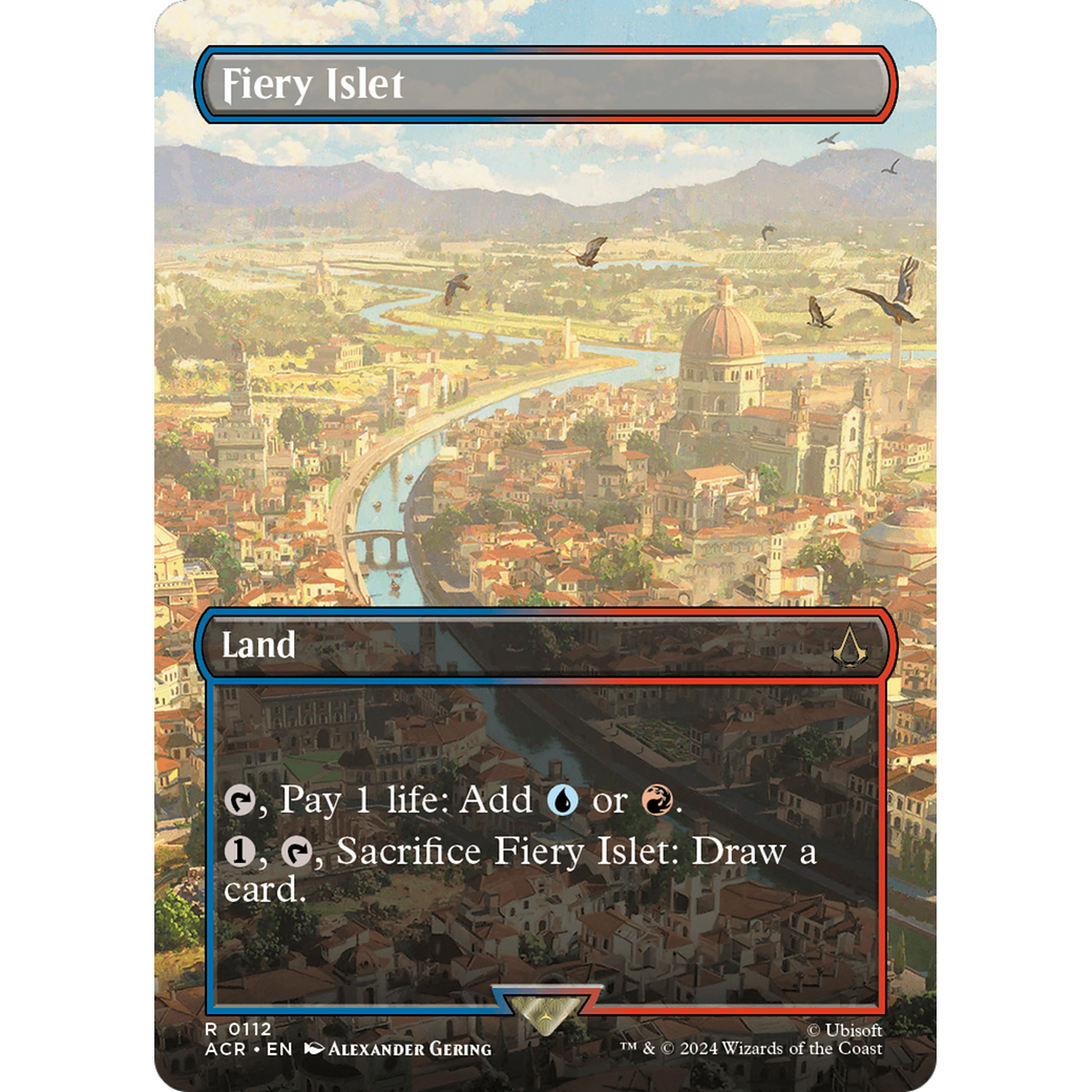 Fiery Islet (Borderless) (ACR-112) - Assassin's Creed (Borderless) Foil