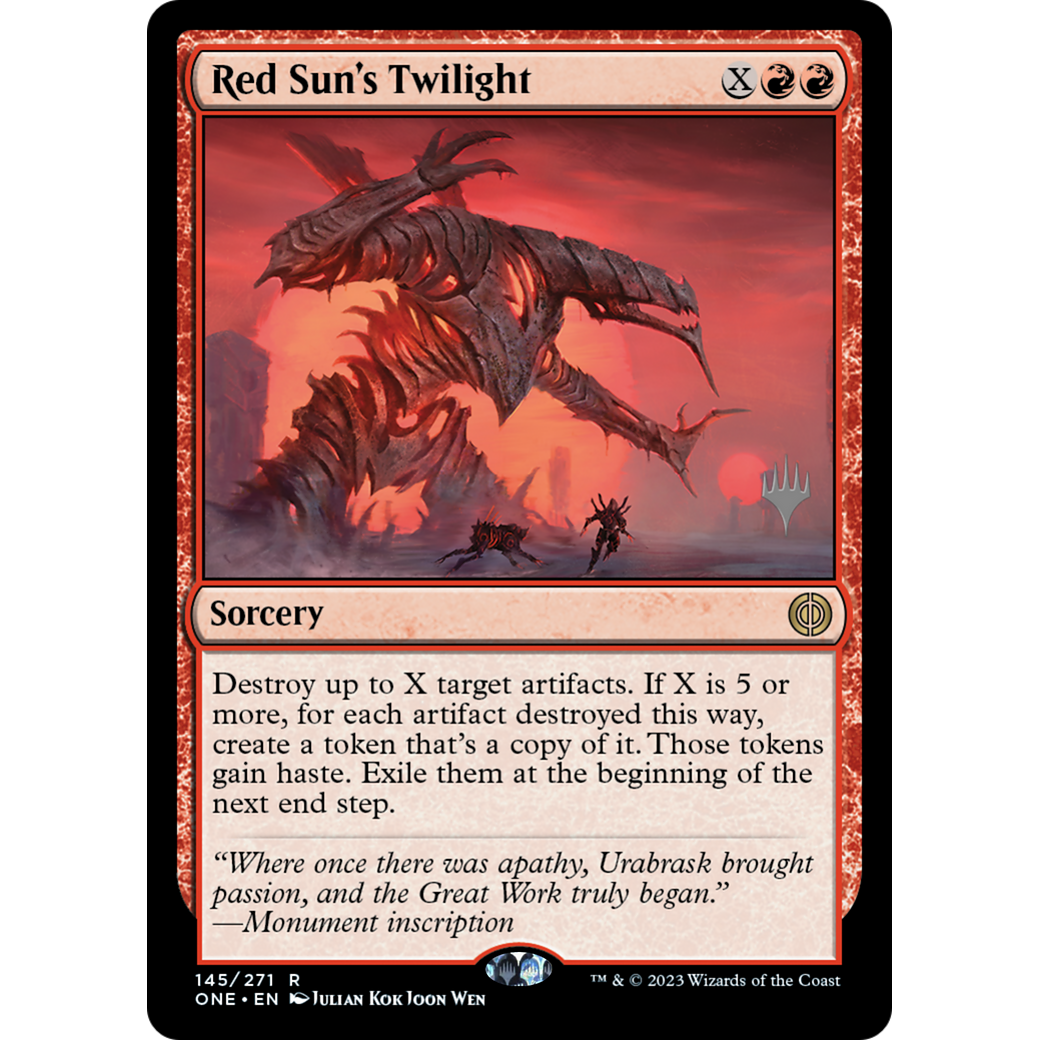 Red Sun's Twilight (PPONE-145P) - Phyrexia: All Will Be One Promos Foil