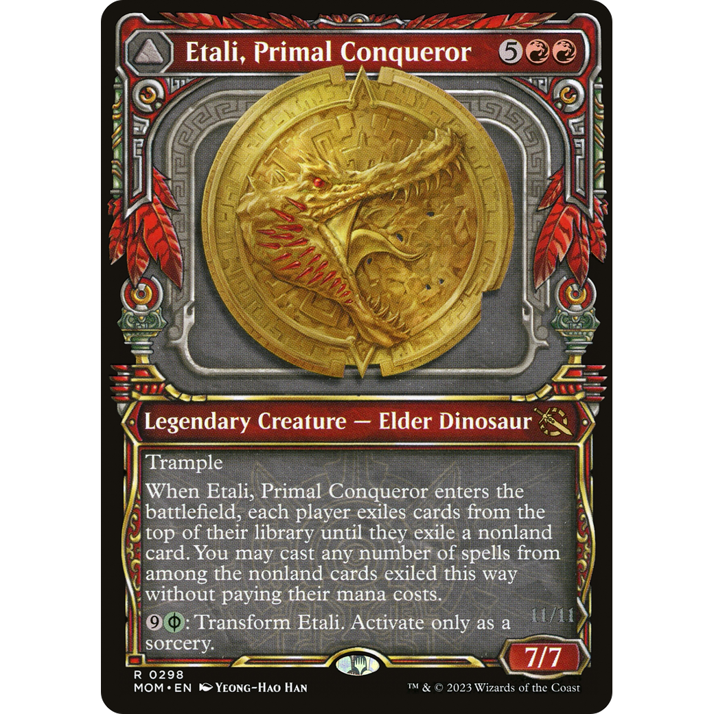 Etali, Primal Conqueror // Etali, Primal Sickness (MOM-298) - March of the Machine: (Showcase) Foil