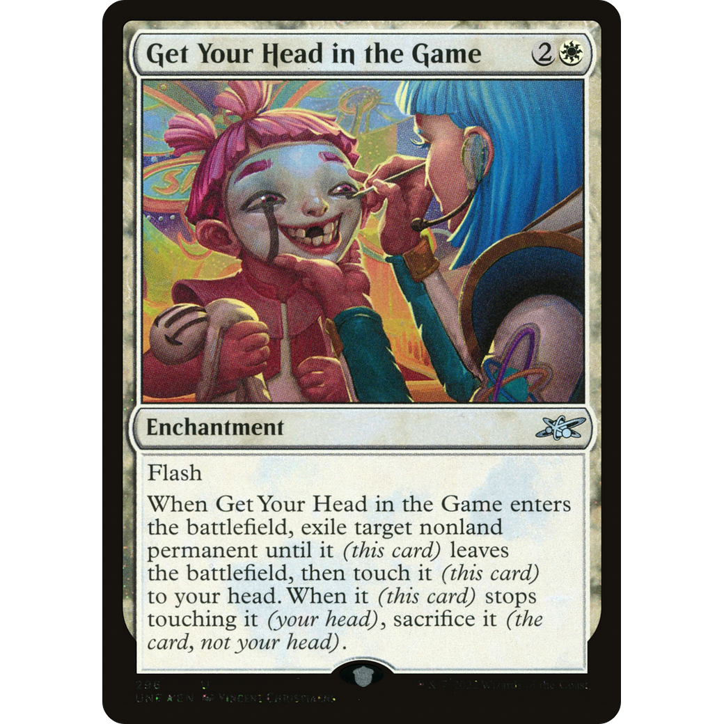 Get Your Head in the Game (Galaxy Foil) (UNF-296) - Unfinity Foil
