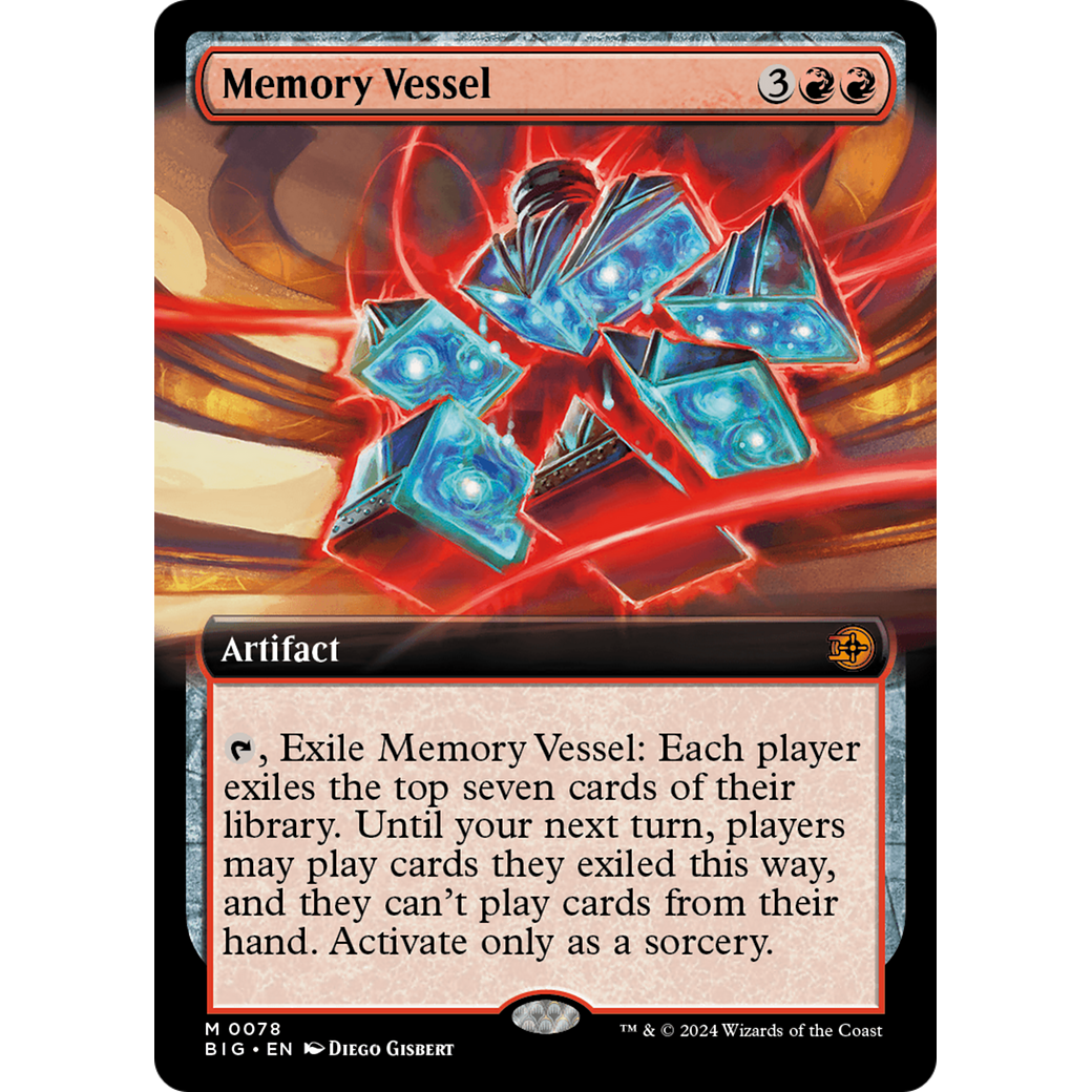 Memory Vessel (Extended Art) (BIG-078) - The Big Score: (Extended Art) Foil