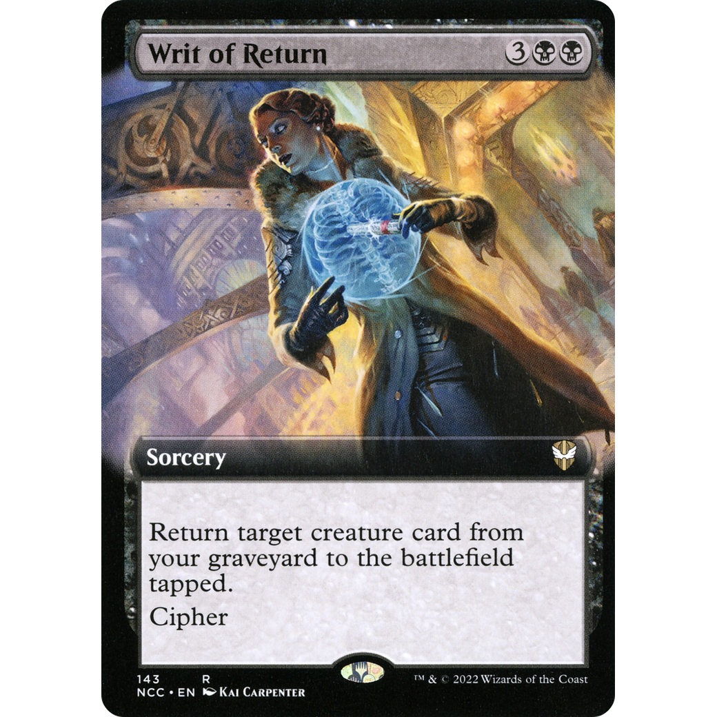 Writ of Return (Extended Art) (NCC-143) - New Capenna Commander: (Extended Art)