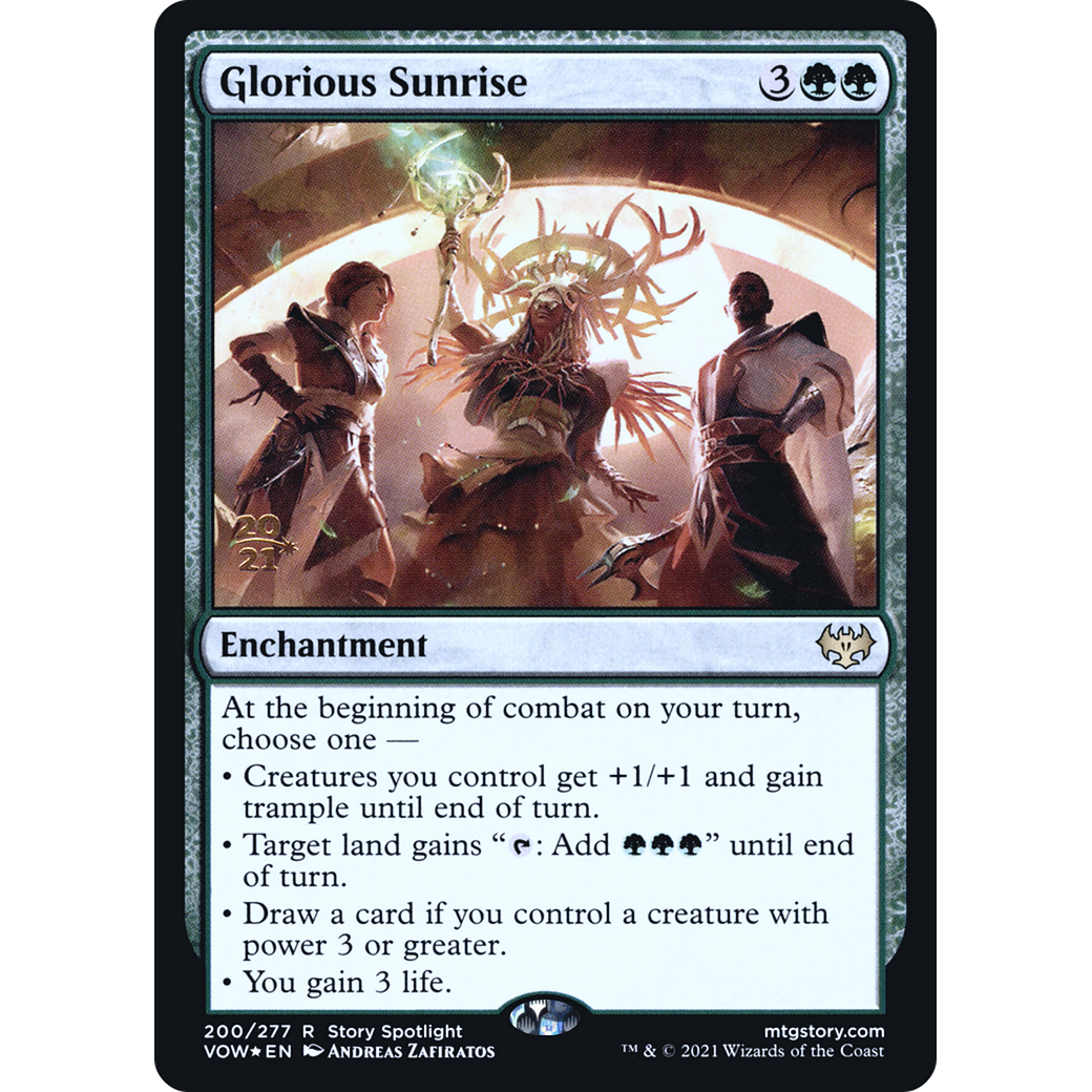 Glorious Sunrise (PRE-200) - Innistrad: Crimson Vow Promos Foil
