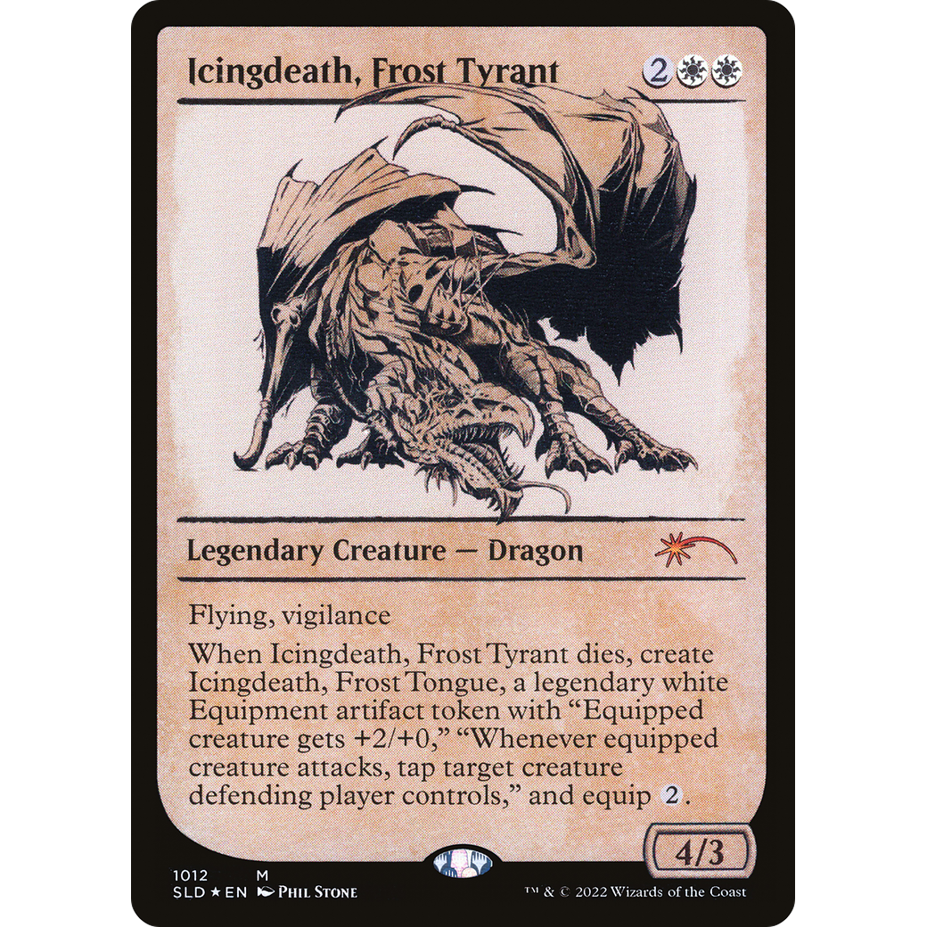 Icingdeath, Frost Tyrant (Showcase) (SLD-1012) - Secret Lair Drop: (Showcase) Foil