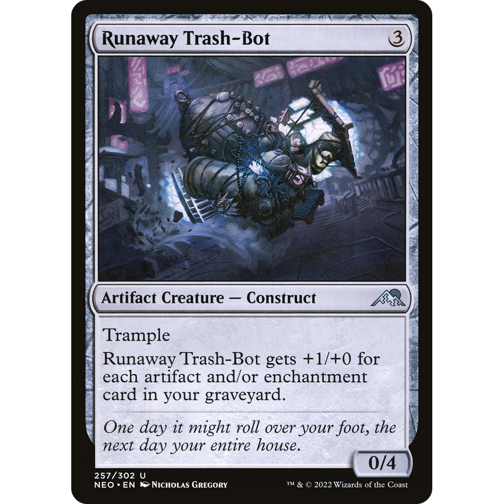 Runaway Trash-Bot (NEO-257) - Kamigawa: Neon Dynasty
