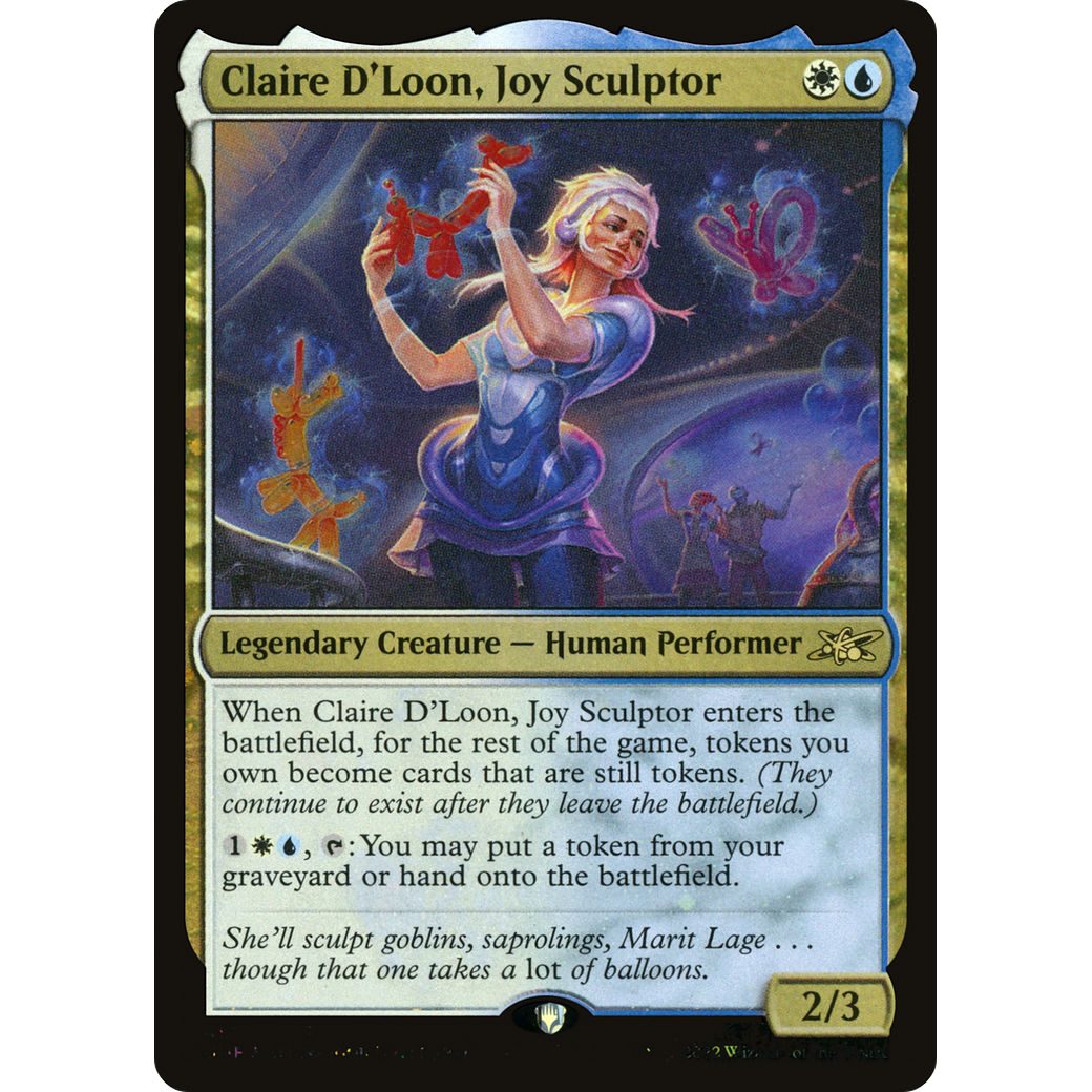 Claire D'Loon, Joy Sculptor (Galaxy Foil) (UNF-451) - Unfinity Foil