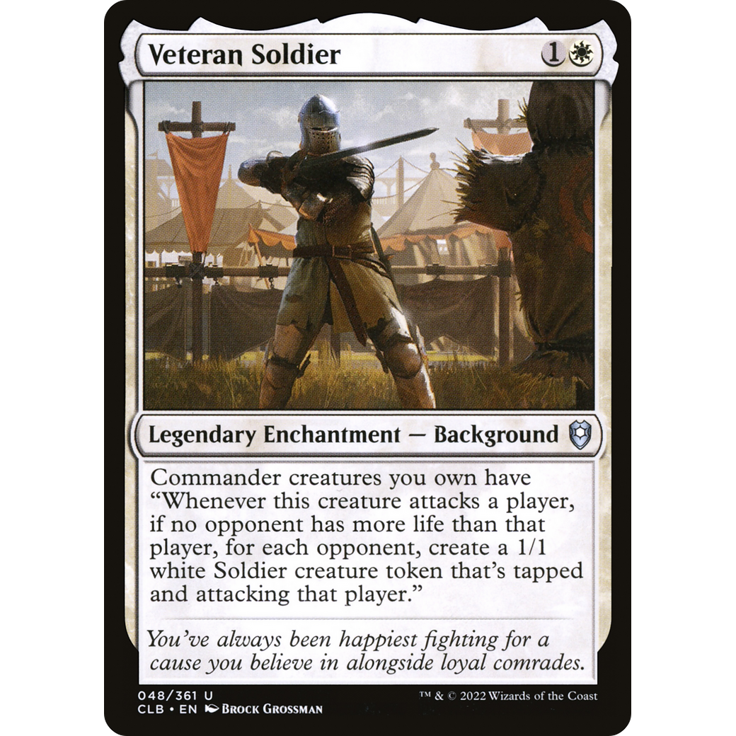 Veteran Soldier (CLB-048) - Commander Legends: Battle for Baldur's Gate Foil