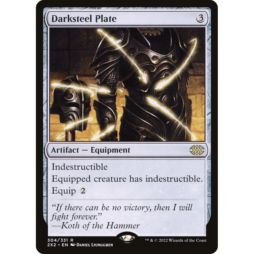 Darksteel Plate (2X2-304) - Double Masters 2022