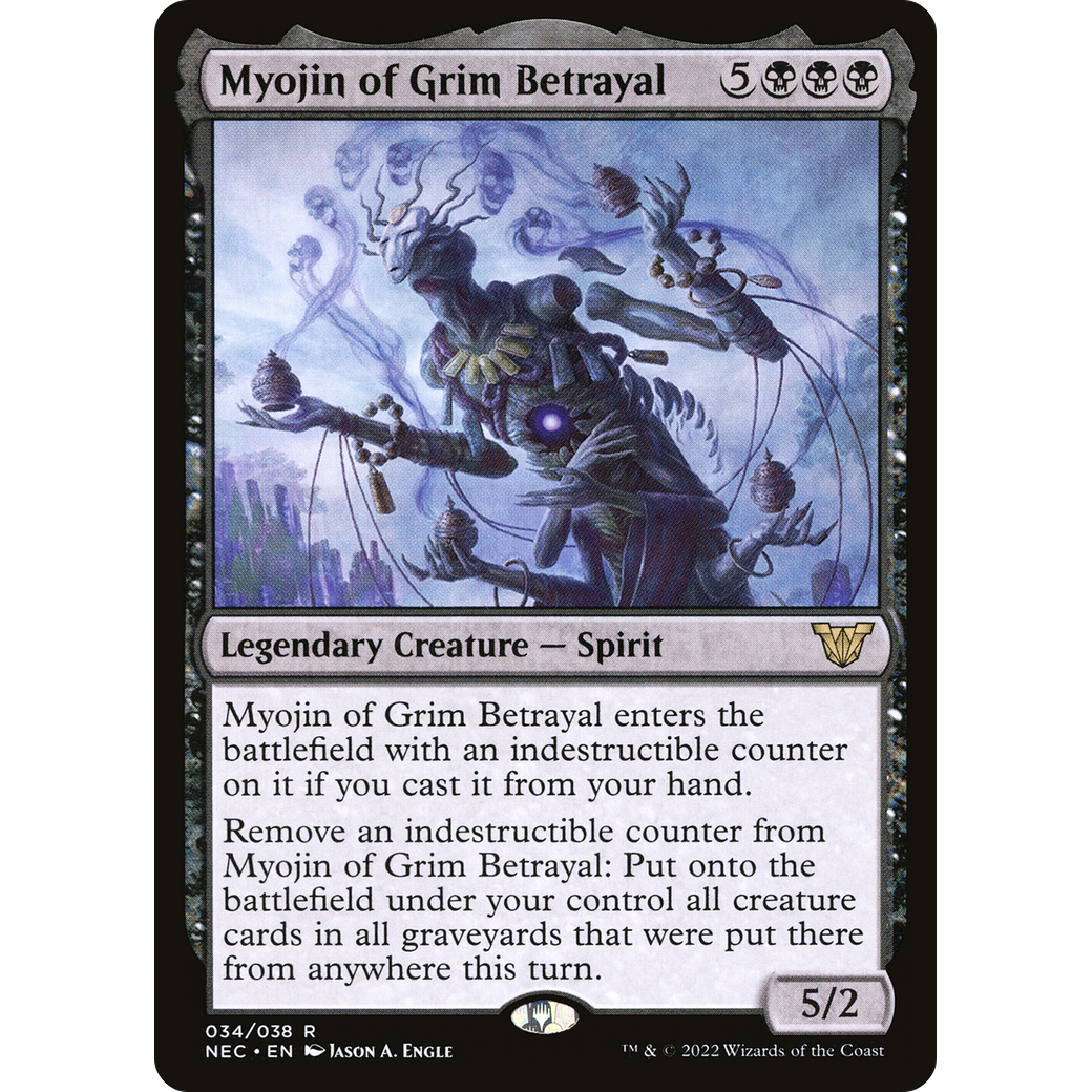Myojin of Grim Betrayal (NEC-034) - Neon Dynasty Commander