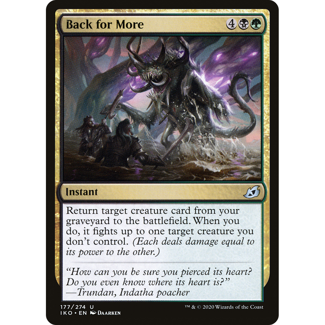 Back for More (IKO-177) - Ikoria: Lair of Behemoths Foil