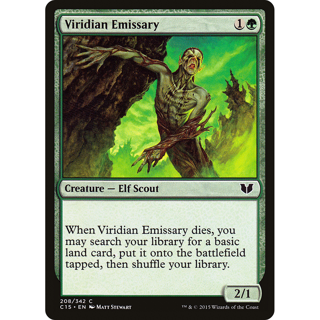 Viridian Emissary (C15-208) - Commander 2015
