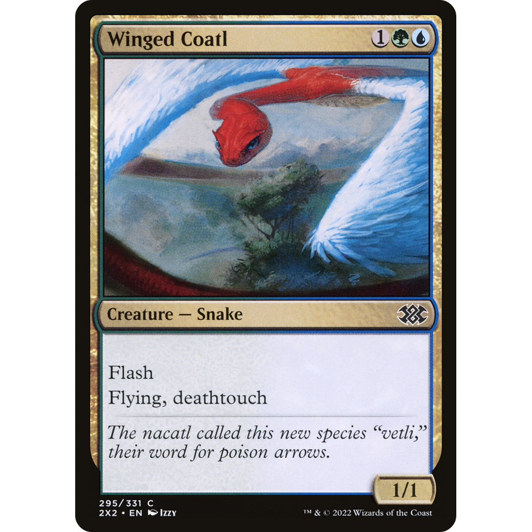 Winged Coatl (2X2-295) - Double Masters 2022