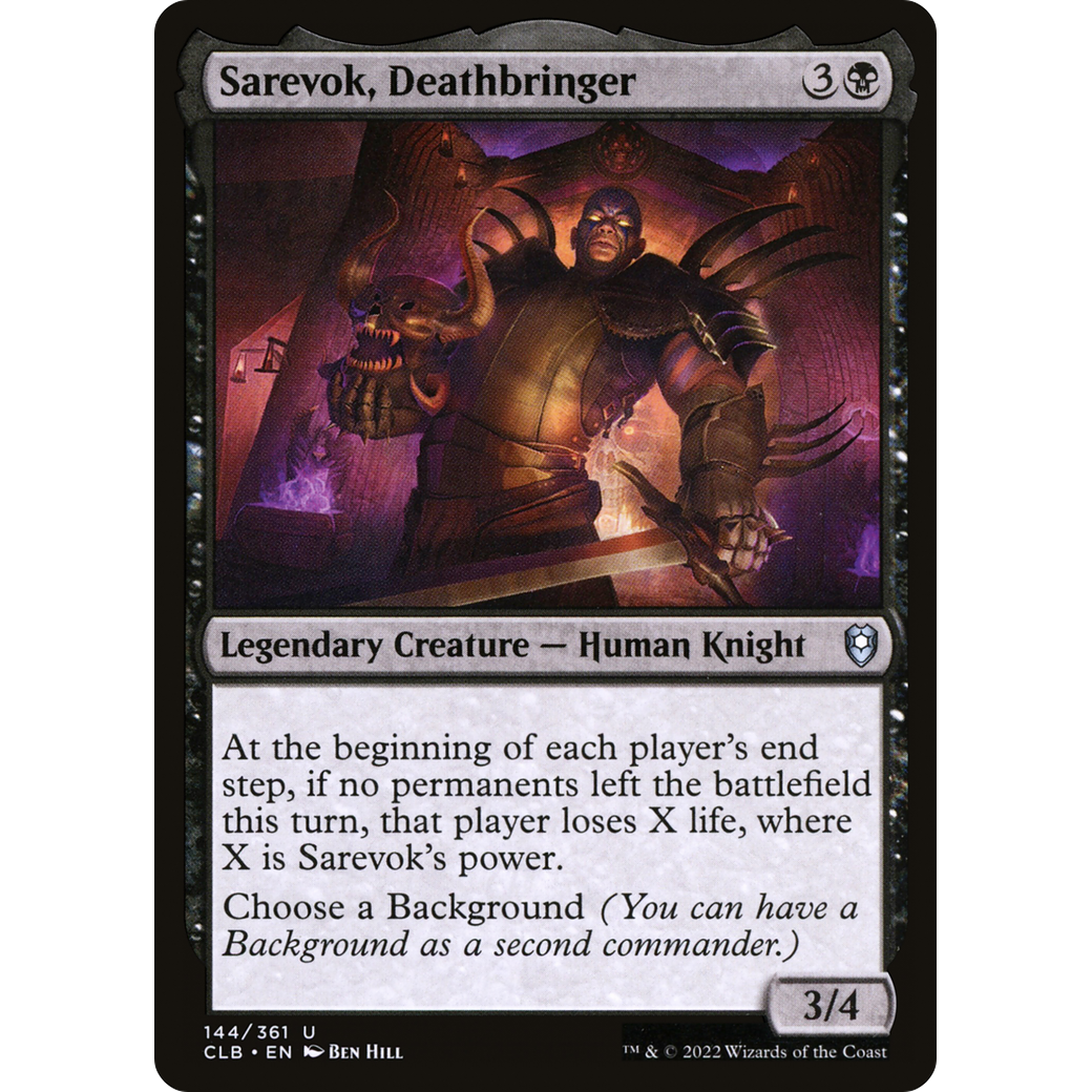 Sarevok, Deathbringer (CLB-144) - Commander Legends: Battle for Baldur's Gate