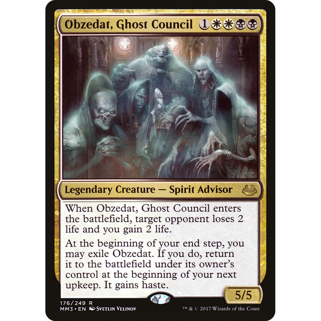 Obzedat, Ghost Council (MM3-176) - Modern Masters 2017 Foil