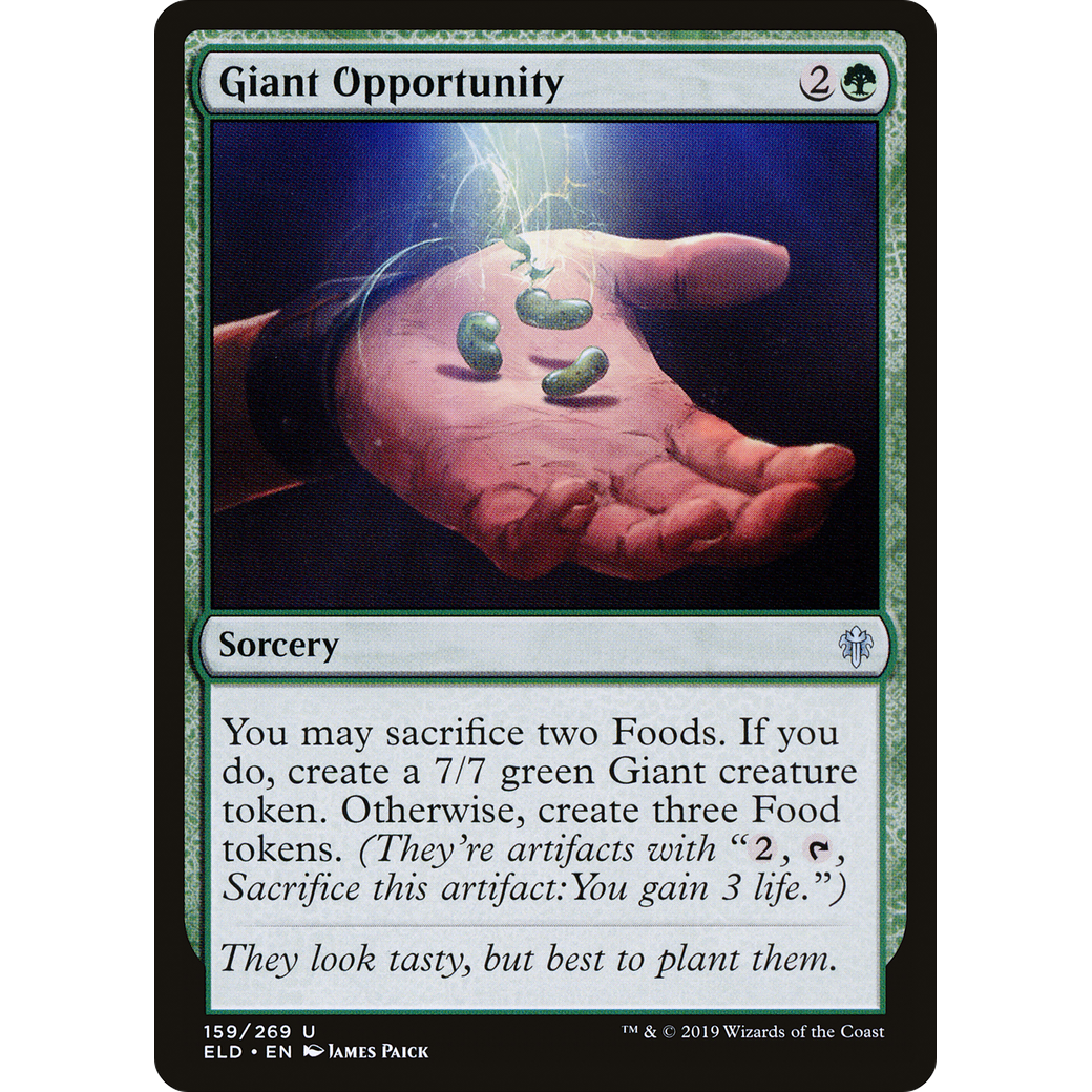 Giant Opportunity (ELD-159) - Throne of Eldraine Foil