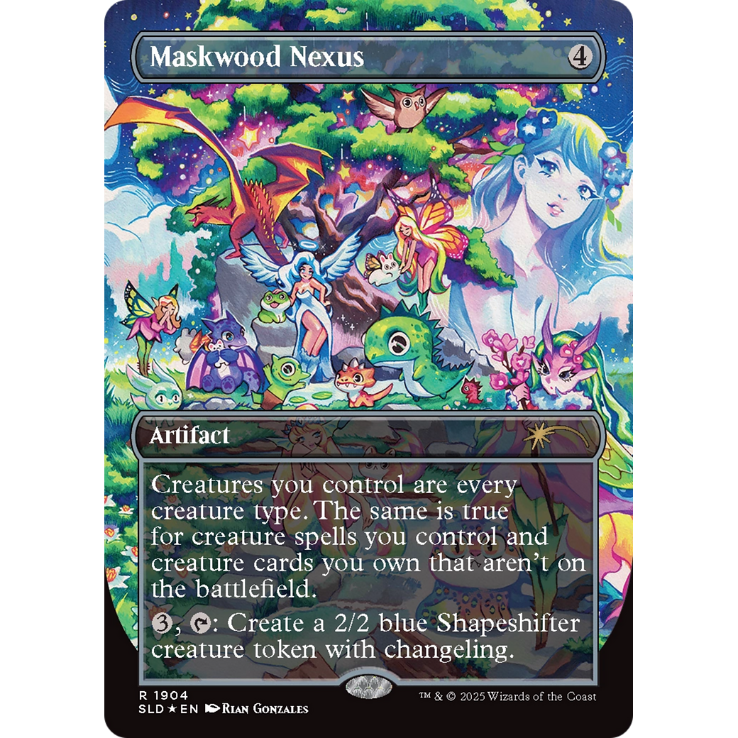 Maskwood Nexus (Double Rainbow Foil) (SLD-1904) - Secret Lair Drop (Borderless) Foil