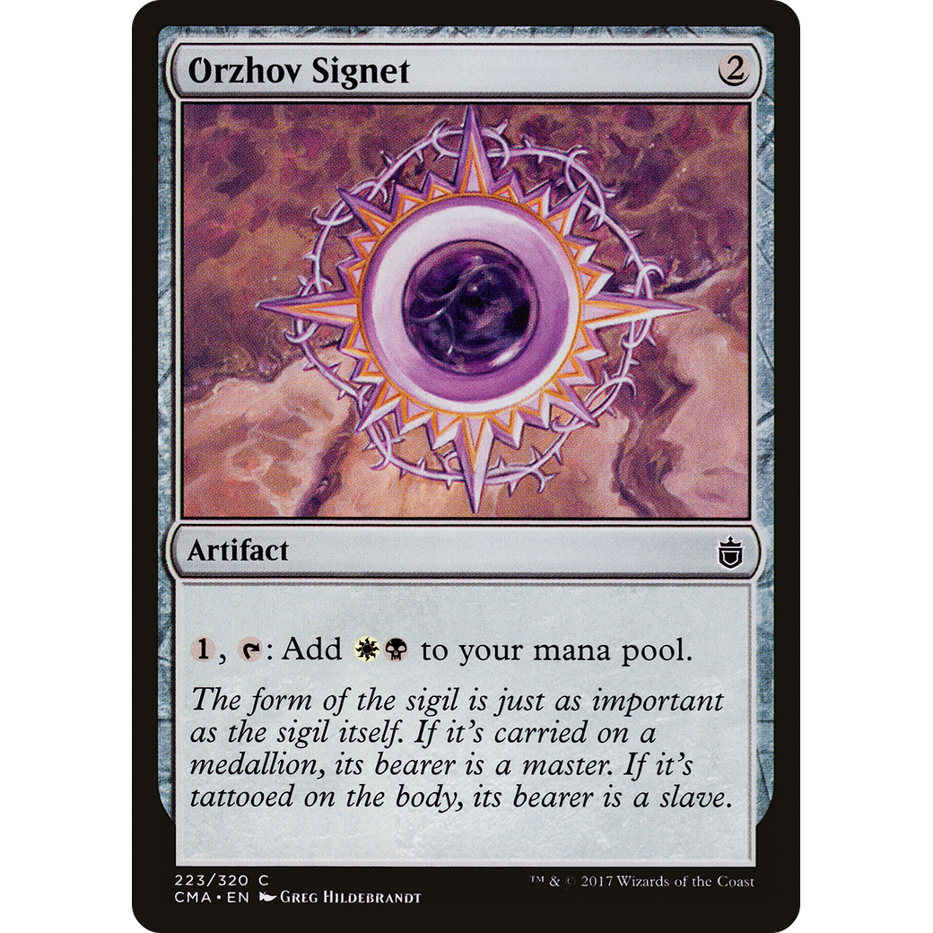 Orzhov Signet (CMA-223) - Commander Anthology