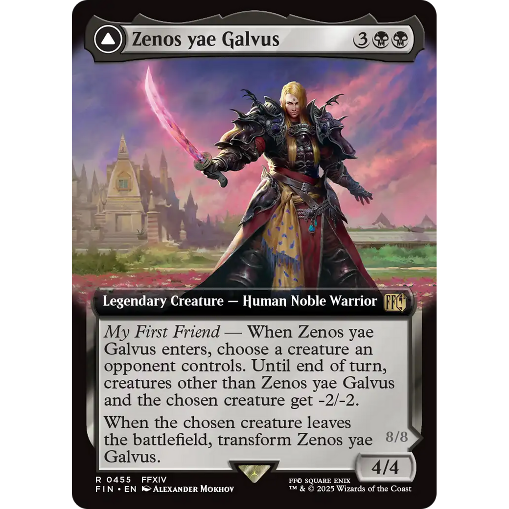 Zenos yae Galvus // Shinryu, Transcendent Rival (FIN-455) - FINAL FANTASY: (Extended Art) Foil